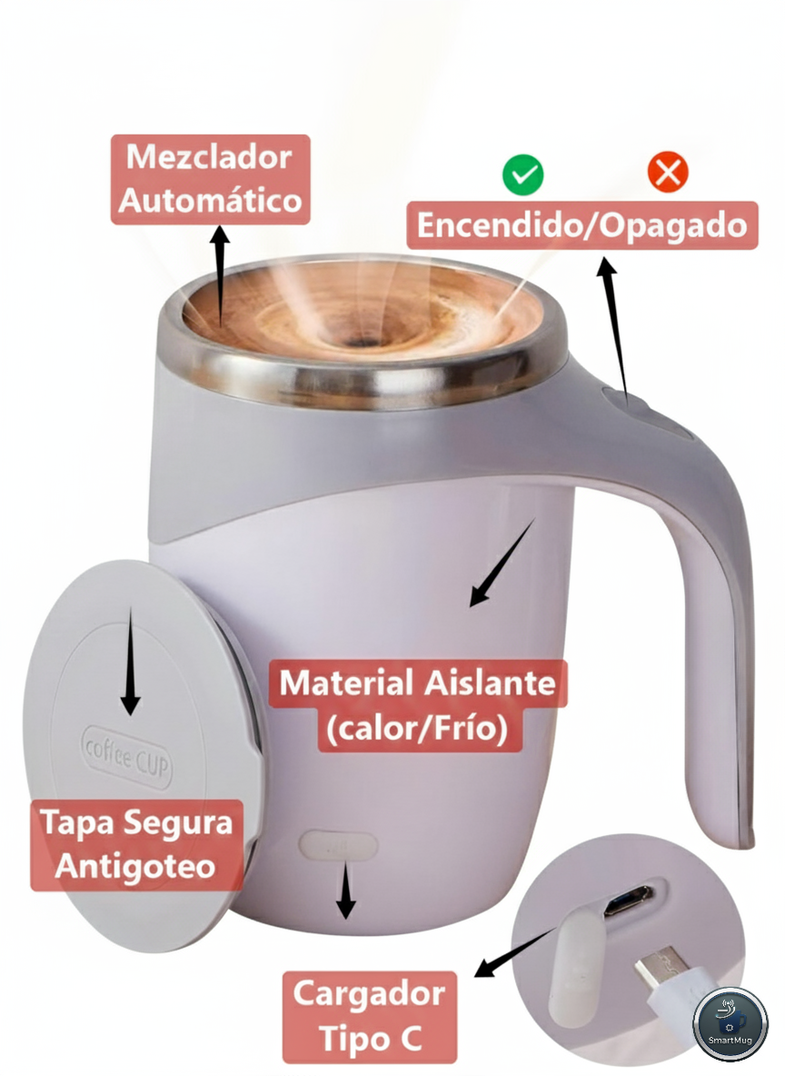 Taza Mezcladora Automatica "EDITION  Recargable"